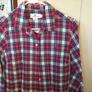 Vineyard Vines Plaid Long-Sleeve Button-Down Shirt